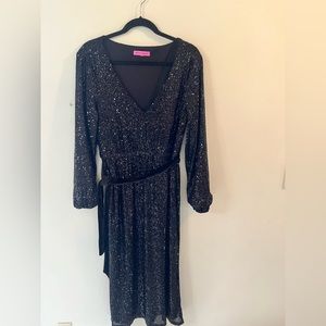 Betsy Johnson black sequined dress. Worn once
